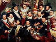 cornelis cornelisz De maaltijd van de officieren van de Oude Schutsdoelen Spain oil painting artist